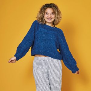 Sweater med avigfält (896253)